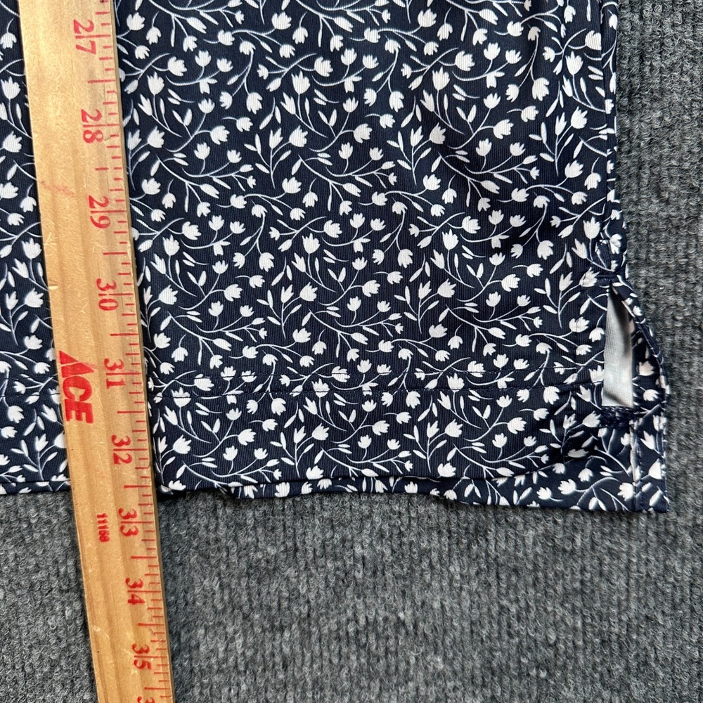 FootJoy Men's ProDry Golf Polo Shirt Size 2XL Navy Blue Floral Print - Picture 3 of 9